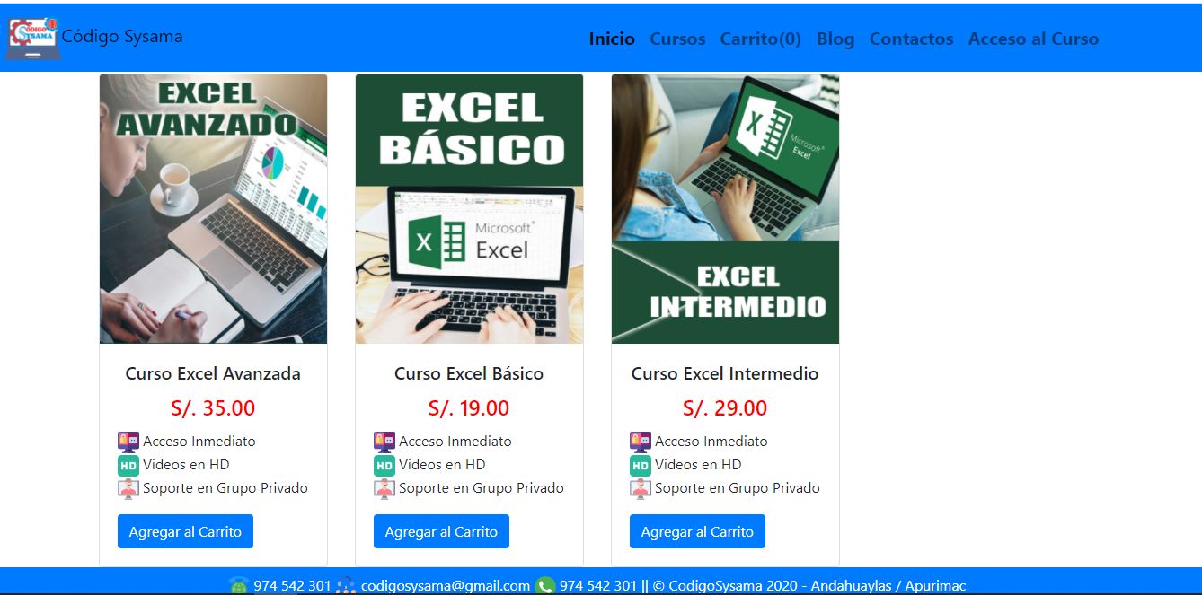 Cursos Online - Codigo Sysama